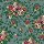 Milliken Carpets: Floral Lace Aqua